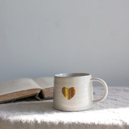 Heart Mug - Buff