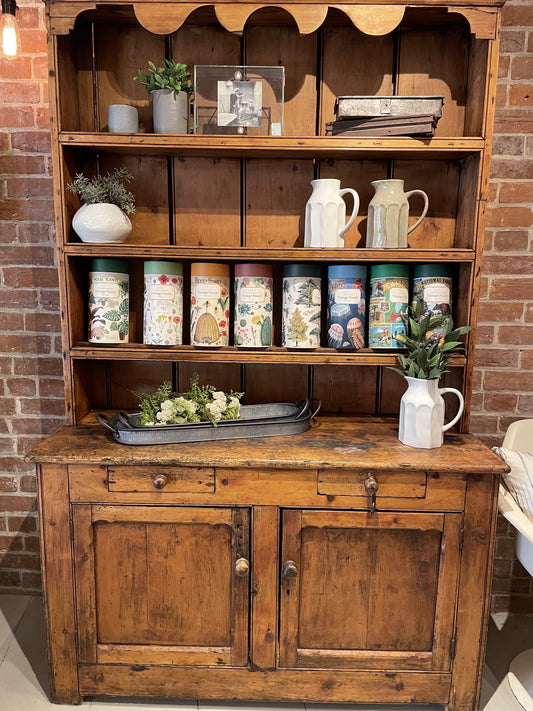Antique Pine Stepback - 49"w x 17.75"d x 78"h