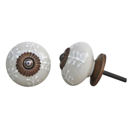 Hand Painted Ceramic Knob