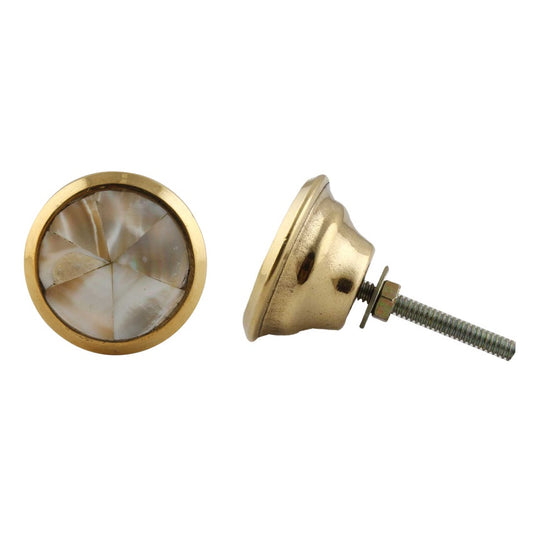 Round Brass Knob