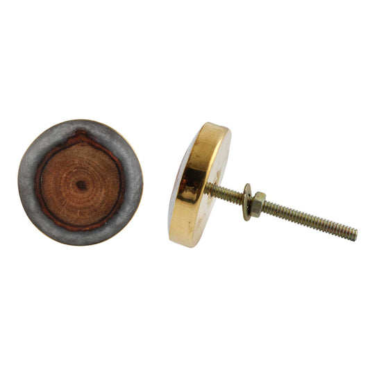 Grey Horn Resin Knob