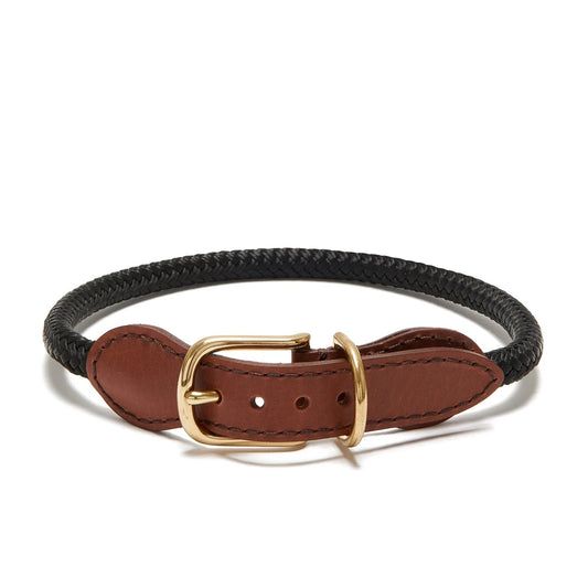 Rope Collar - Black + Brass