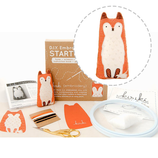 Embroidery Starter Kit - Fox