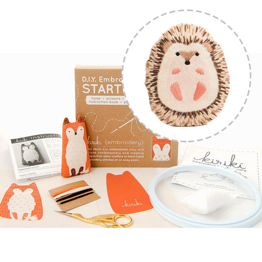 Embroidery Starter Kit - Hedgehog