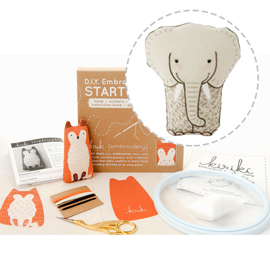 Embroidery Starter Kit - Elephant