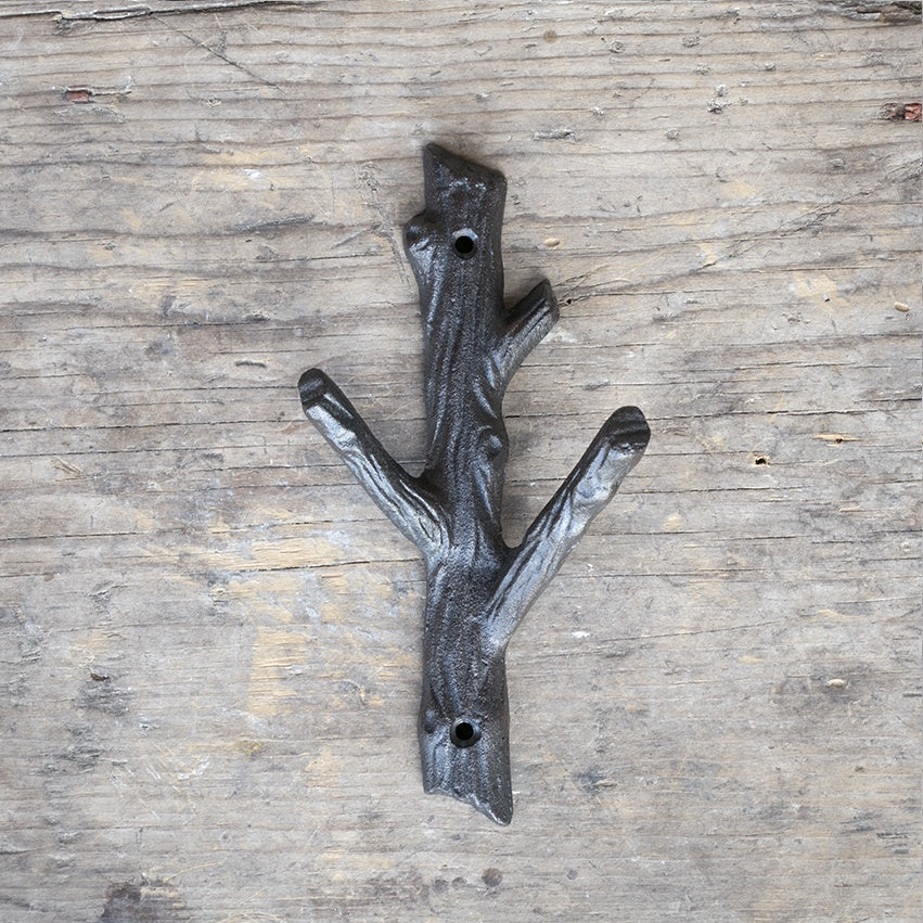 Cast Iron Branch hook - Large