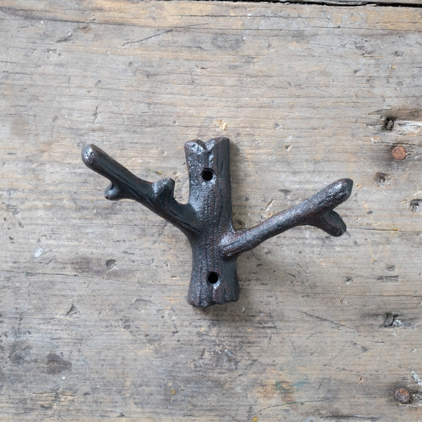 Cast Iron Branch Hook - Medium