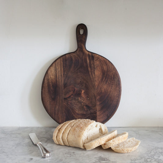 Round Wood Board - 11.8w x 15.7h
