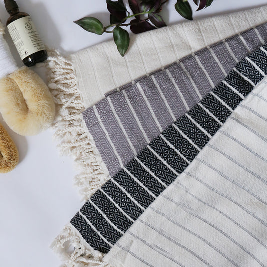 Turkish Bath Towel - Bamboo Stripe