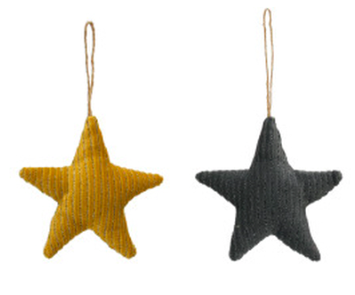 Corduroy Star Ornament