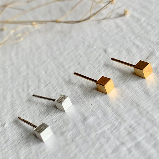 Cube Stud Earrings