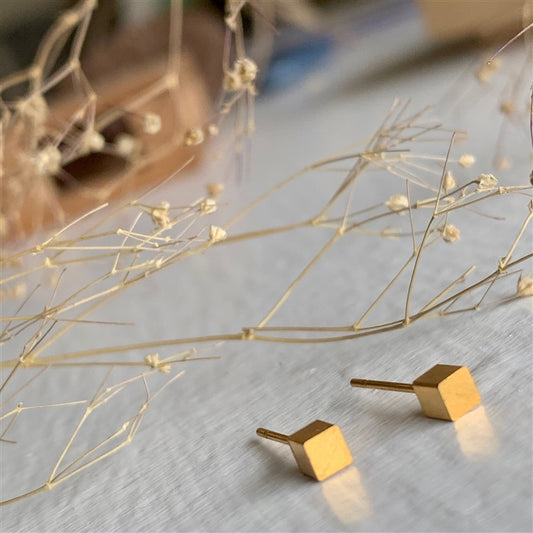 Cube Stud Earrings
