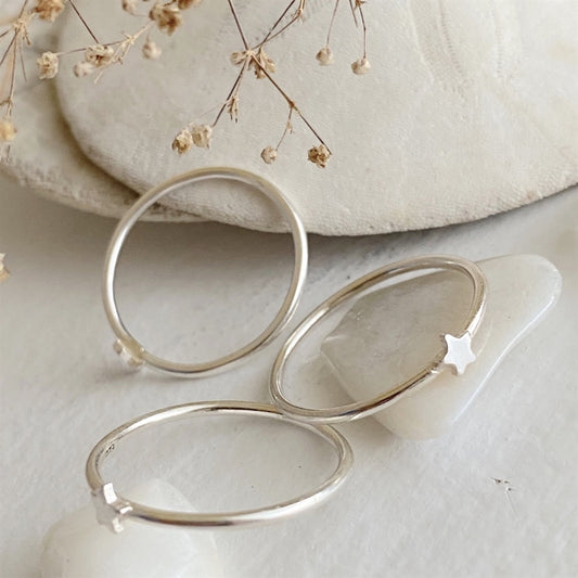 Lucky Star Ring - Sterling Silver
