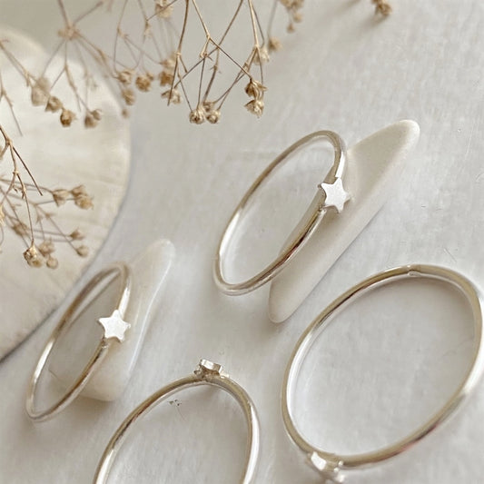 Lucky Star Ring - Sterling Silver