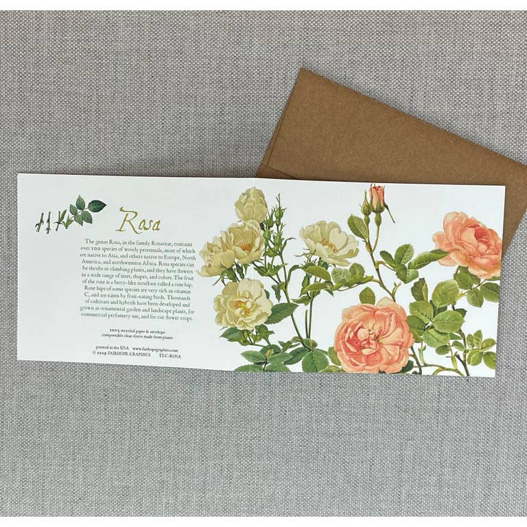 Card: Rosa- 100% Recycled Paper