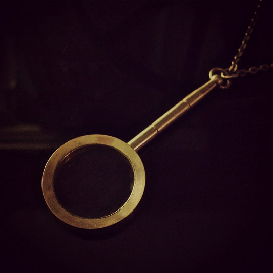 Magnifying Glass Necklace - Bronze