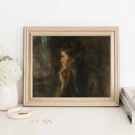 Vintage Print - Side Portrait